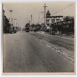 Looking north along San Pablo Avenue from 30th Street in the Hoover-Foster district of Oakland, California