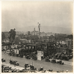 Early construction of the Elks Club Building on Broadway and 20th Street in Oakland, California