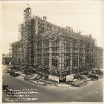 Upper floors of the Athens Athletic Club under construction in Oakland, California