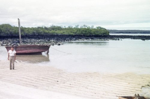 Shellback Expedition - Galapagos Islands - Isla Santa Cruz, C.M. Love in Front of German Settler Boat