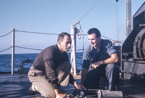 Monterey Trip - Harris B. Stewart & George Alfred Shumway, Jr. With Phleger Corer & Ball Breaker