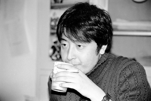 Jia Zhangke in his Beijing studio in 2001 2 of 3