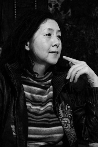 Liu Xiaojin in Niu Niu's studio in Kunming