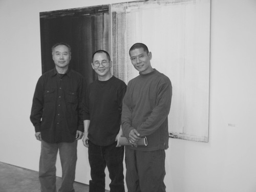 Li Shan and Zhang Huan at Shen Chen's exhibition