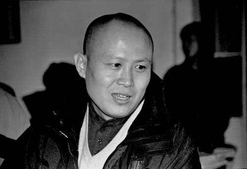 Liu Bingjian at Beijing University during the First Chinese Gay and Lesbian Film Festival