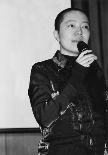 Shi Tou speaking at the First Chinese Gay and Lesbian Film Festival