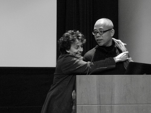 Angela Zito with Wu Wenguang at NYU 2 of 2