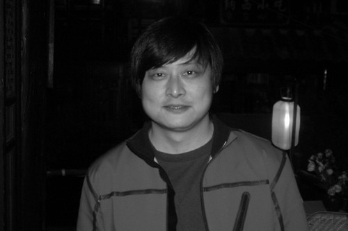 Zhang Yang at opening of his play in Lijian