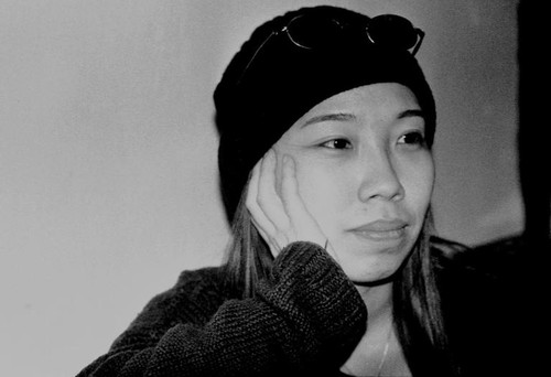 Ying Weiwei after the screening of her film The Box (2001) at Beijing Film Academy 1 of 2