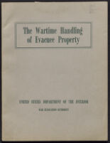 The Wartime Handling of Evacuee Property