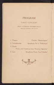 1911-1912 Season Programs