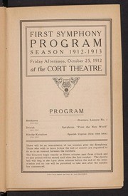 1912-1913 Season Programs