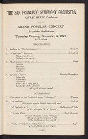 1921-1922 Season Programs