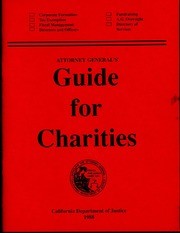 Treasurer's Report, Accounts and Charities