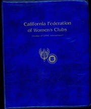 California Federation of Women's Clubs 1986 - 1987