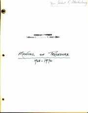 1968-1970 Manual of Procedure