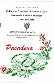 1970 Woman's Club 14th Annual Convention