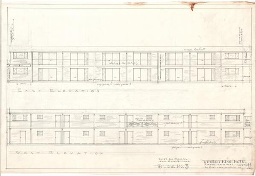 Desert King Hotel, building no. 3 elevations, sheet no. 11