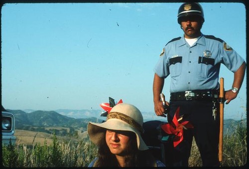 [Activist and Pismo Beach policeman]