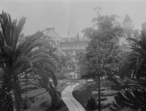 Hotel del Coronado courtyard, partial view
