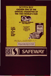 Scotch Buy Chosen one of the official cigarettes of the 1984 World's Fair