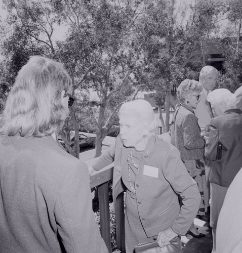 Florence Scripps Kellogg (center), Ellen Browning Scripps Memorial Pier rededication ceremony, Scripps Institution of Oceanography