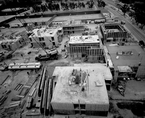 Aerial view of construction at Muir College, UC San Diego