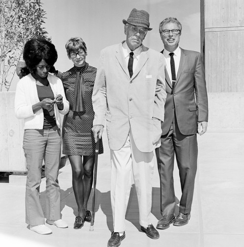 Ernest W. Mandeville (center, third from right) at endowment ceremony, Mandeville Center, UC San Diego