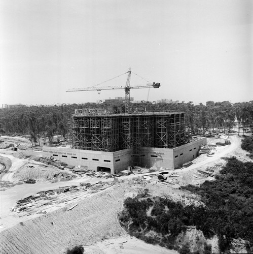 Construction of Geisel Library, UC San Diego