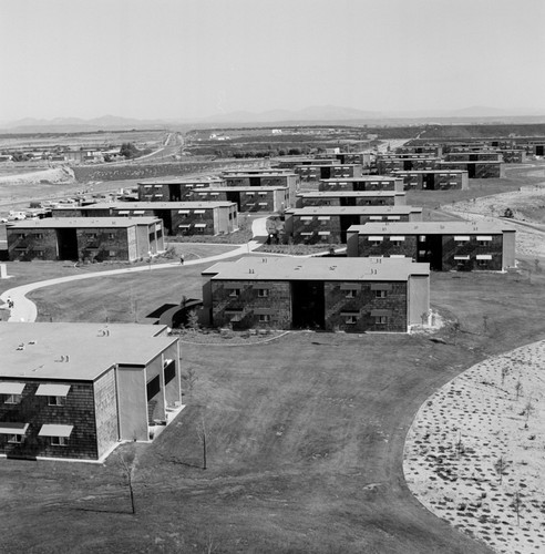 Aerial view of campus housing, UC San Diego