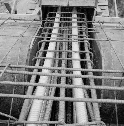 Rebar in Geisel Library construction, UC San Diego