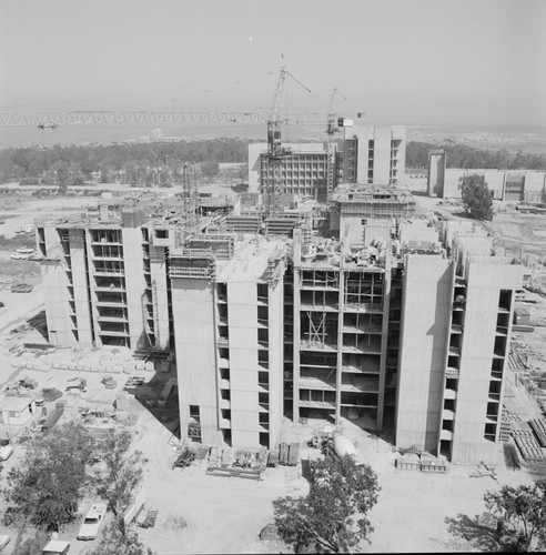 Aerial view of construction, UC San Diego