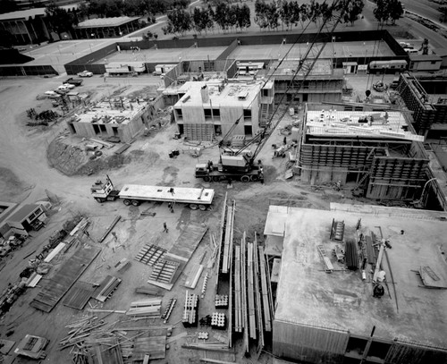 Aerial view of construction at Muir College, UC San Diego