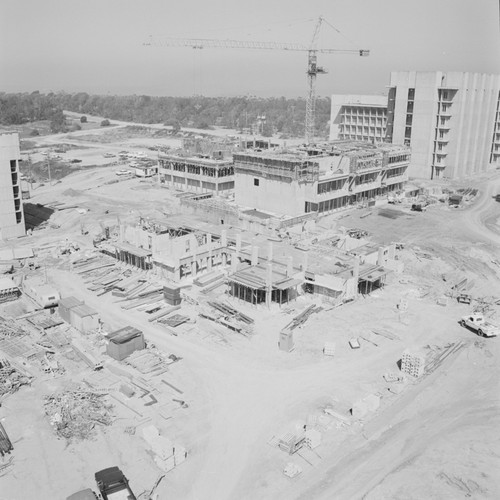 Aerial view of construction, UC San Diego