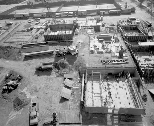 Aerial view of construction at Muir College, UC San Diego