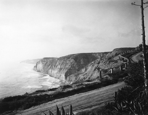 Biological Grade with La Jolla cliffs and coastline (looking north), Scripps Institution of Oceanography