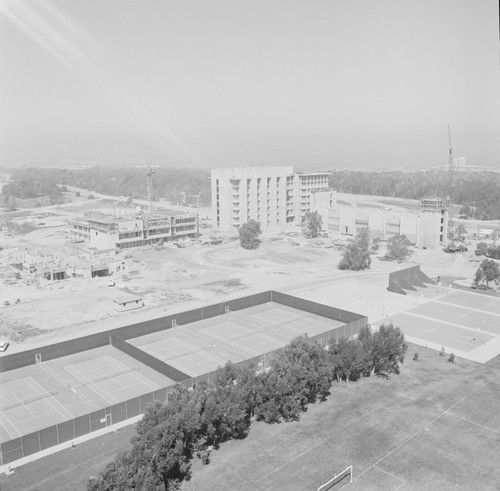 Aerial view of construction, UC San Diego