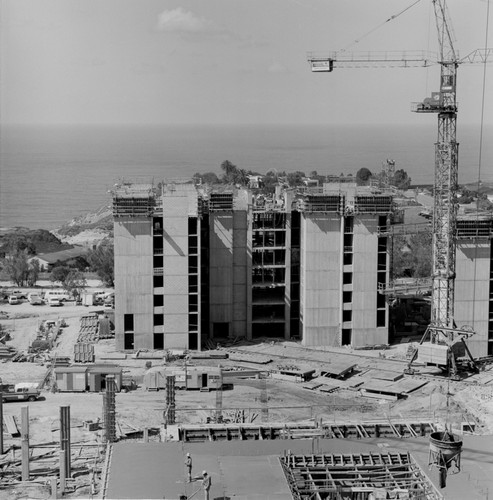 Aerial view of campus construction, UC San Diego