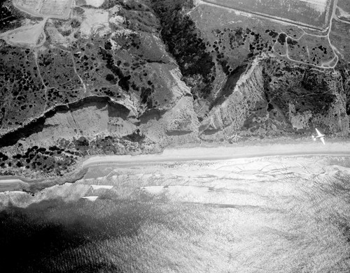 Aerial view of Camp Callan, La Jolla, California