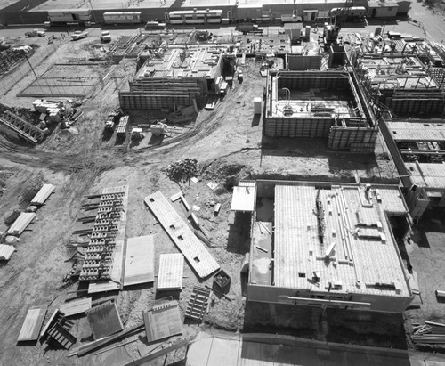 Aerial view of construction at Muir College, UC San Diego