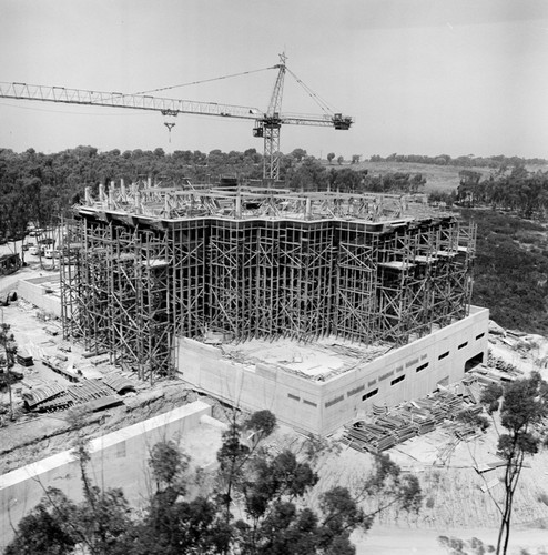 Construction of Geisel Library, UC San Diego