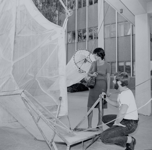 Plankton nets and trawls on display, Scripps Institution of Oceanography