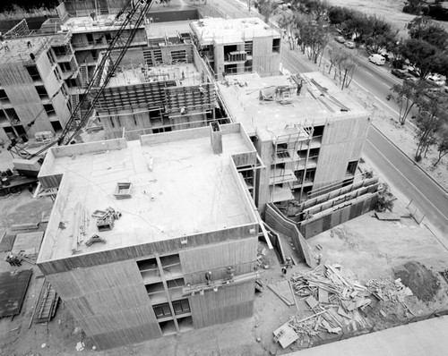 Aerial view of Muir College campus construction, UC San Diego