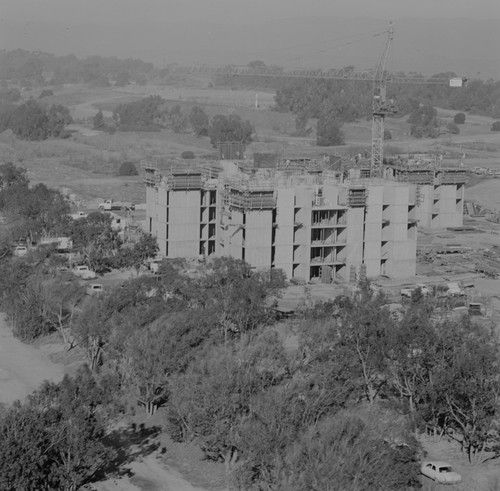 Aerial view of campus construction, UC San Diego