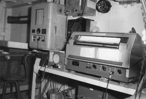 Precision depth recorder and other instruments aboard R/V Horizon