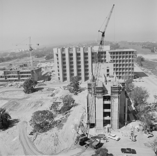 Aerial view of construction, UC San Diego