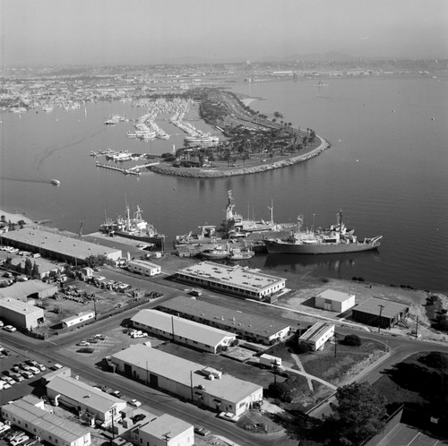 Aerial view of Nimitz Marine Facility, Scripps Institution of Oceanography, UC San Diego