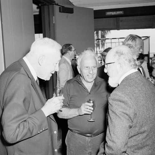 Roger Revelle, Edward Goldberg, and William H. Thomas at Roger's 80th birthday party