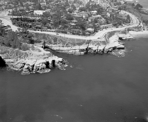 Aerial view of La Jolla sea caves