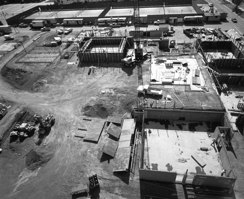 Aerial view of construction at Muir College, UC San Diego